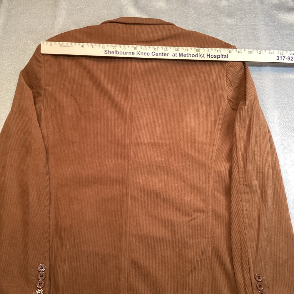 Coofandy Men's Tan Corduroy Blazer NWT - Picture 10 of 12